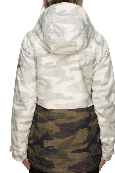 Жіноча гірськолижна куртка 686 Athena Insulated Jacket White Camo Colorblock 2200000176172 фото