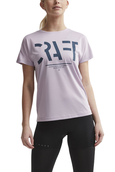 Жіноча футболка Craft Eaze SS Logo Mesh Tee Woman 7318573071529 фото
