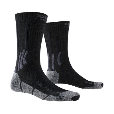 Трекінгові термошкарпетки X-Socks Trek Silver Opal Black/Dolomite Grey Melange 7613418011655 фото