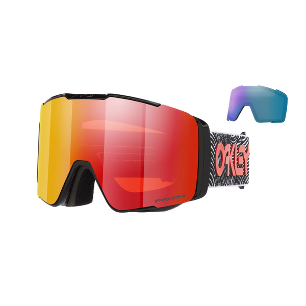 Гірськолижна маска Oakley Line Miner Pro L Gloss Black/Prizm Torch Iridium&Prizm Iced Iridium 0888392683229 фото