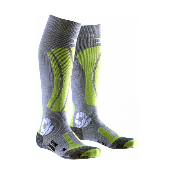 Дитячі термошкарпетки X-Socks Apani 4.0 Socks Junior Black/Gray/Yellow 7613418212281 фото