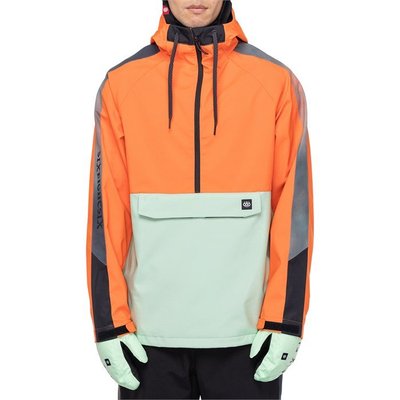 Гірськолижна куртка-анорак 686 Waterproof Anorak Fluro Orange Colorblock 2200000161444 фото