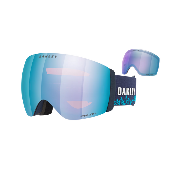 Гірськолижна маска Oakley Flight Deck Pro L (Mikaela Shiffrin Signature Series) Space Dust Abyss/Prizm Sapphire Iridium&Prizm Iced Iridium 0888392686510 фото