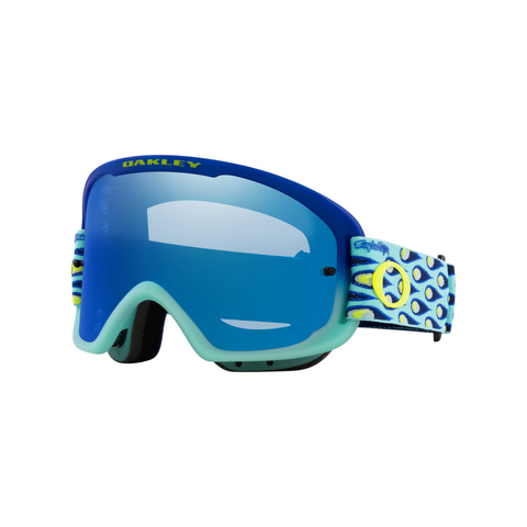 Маска для MTB Oakley O-Frame 2.0 PRO MTB (Troy Lee Designs Series) Speed Bubbles Blue/Black Ice Iridium 0888392609786 фото