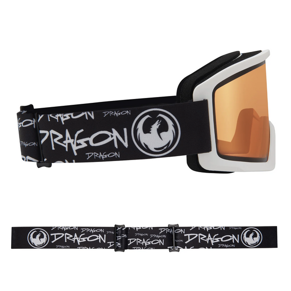 Гірськолижна маска Dragon DX3 OTG L Script Lite Lumalens Amber 2200000177599 фото