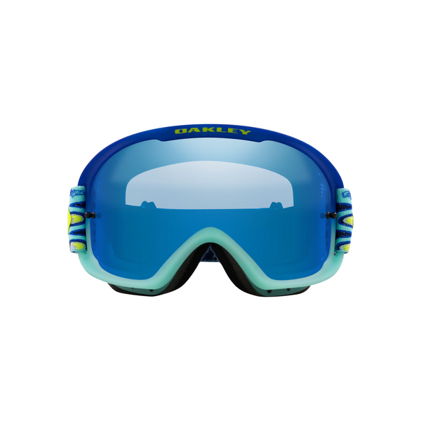 Маска для MTB Oakley O-Frame 2.0 PRO MTB (Troy Lee Designs Series) Speed Bubbles Blue/Black Ice Iridium 0888392609786 фото