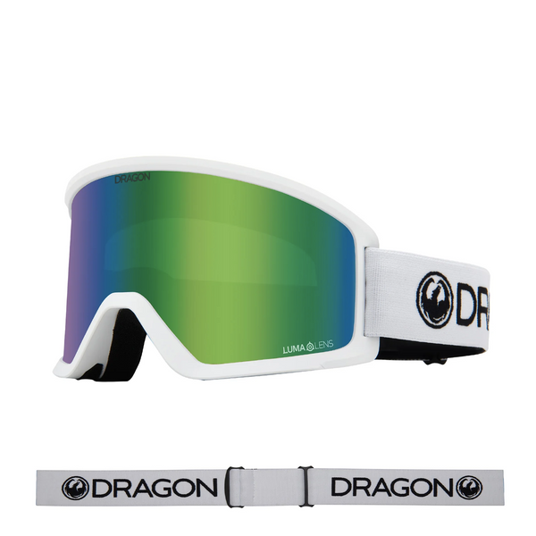 Гірськолижна маска Dragon DX3 OTG White Lumalens Green Ionized 2200000177612 фото