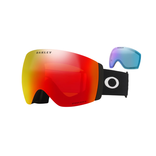 Гірськолижна маска Oakley Flight Deck Pro L Matte Black/Prizm Torch Iridium&Prizm Iced Iridium 0888392673985 фото