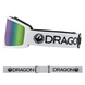 Гірськолижна маска Dragon DX3 OTG White Lumalens Green Ionized 2200000177612 фото 3